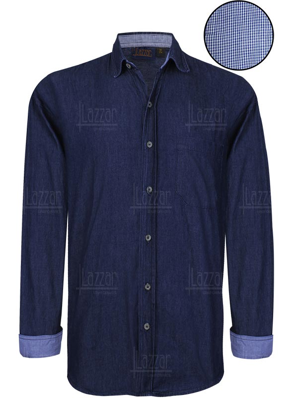 Comprar camisa de mezclilla 100% algodón