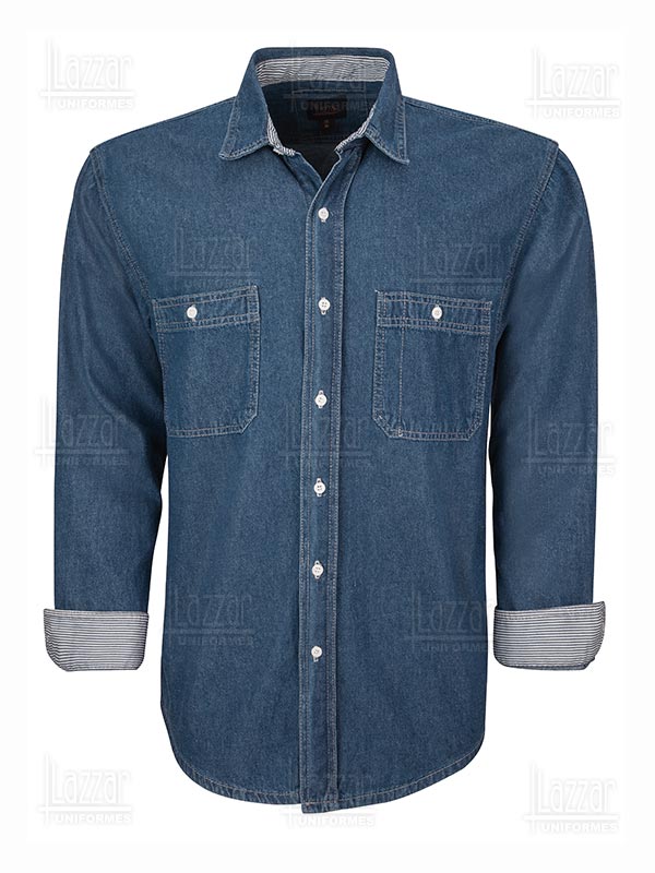 Comprar camisa de mezclilla 100% algodón