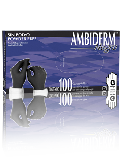 Comprar Guantes para Exploración de Látex Negro