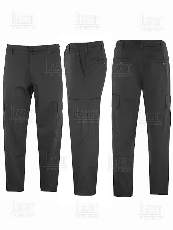 Comprar pantalón de gabardina con bolsas cargo
