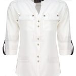imagen de Comprar blusa empresarial con cuello mao