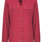 Descubre Blusa empresarial con cuello mao