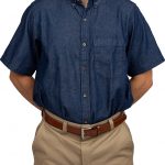 imagen de Comprar camisa de mezclilla manga corta.
